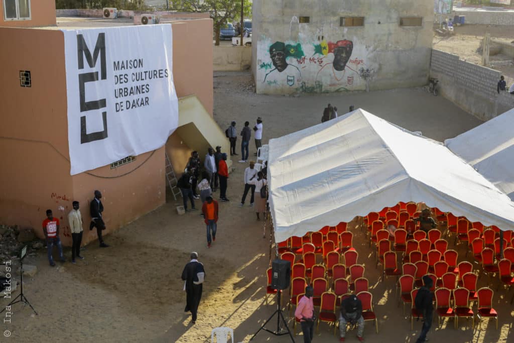La Maison des Cultures Urbaines de Dakar lors de son inauguration © Ina Makosi
